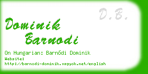 dominik barnodi business card